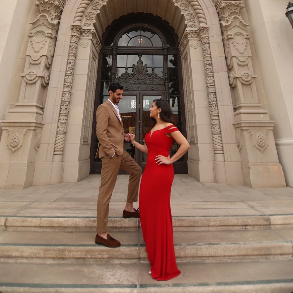 Red Evening Gown